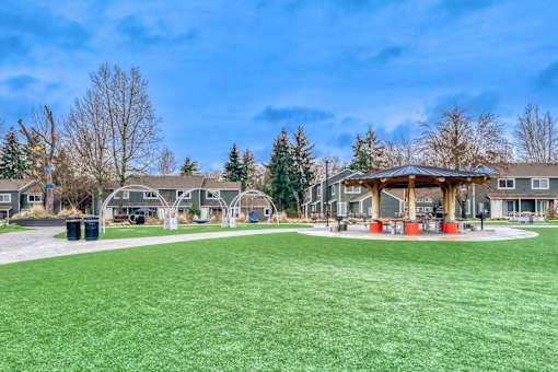 A park with a gazebo at Burke Gilman, Washington 98105