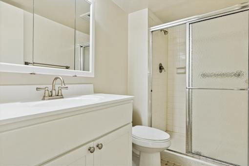 Bathroom with Sink and Mirror at The Lakes, Allentown, PA