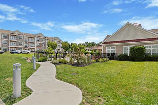 Walkway with Grassy Area at New Britain, Chalfont, PA
