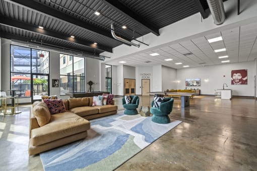 community room at The Icon, Richmond, VA 23230