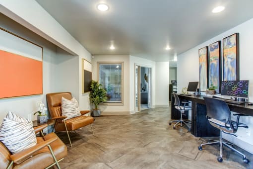 Business Center at The Highland on Briley