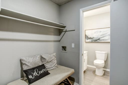 Closet in an Apartment at The Highland on Briley