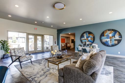The leasing office at The Highland on Briley in Nashville