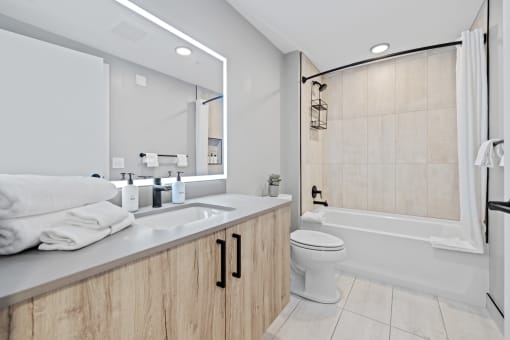 Modern bathroom.