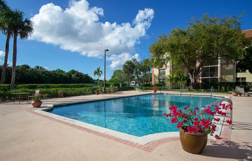 Outdoor Pool at Elison Independent Living of Lake Worth