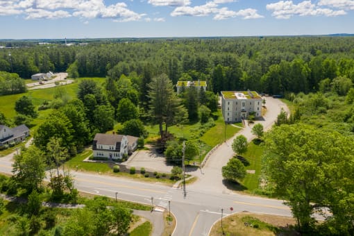 a view of the property from the air