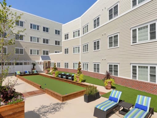 a patio or other outdoor area at homewood suites by hilton houston stafford