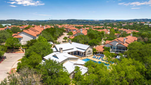 Aerial view at Barton Creek Villas, Texas, 78735