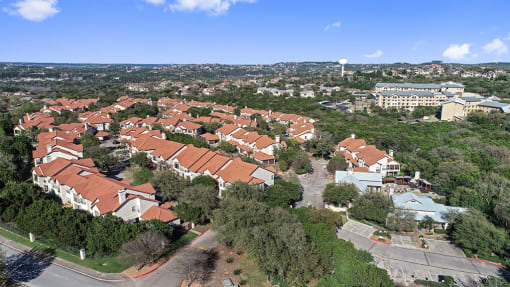 Drone View at Barton Creek Villas, Texas, 78735