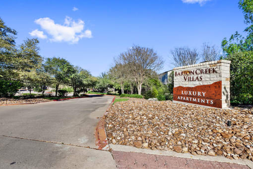 Property Signage at Barton Creek Villas, Austin, 78735