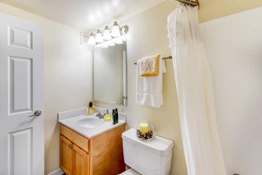 Bathroom With Vanity Lights at Ashton Heights, Hillcrest Heights, 20746