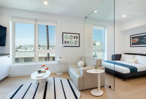 Junior 1 Bedroom with Partition Wall at Miles at Harvard, California, 90020