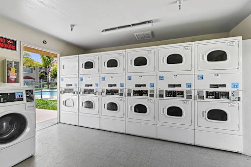 community laundry center at Azusa Gardens Apartments