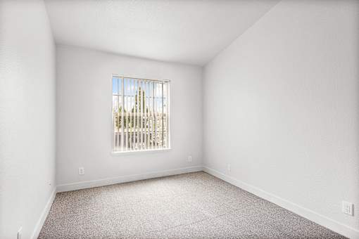 A room with a window.