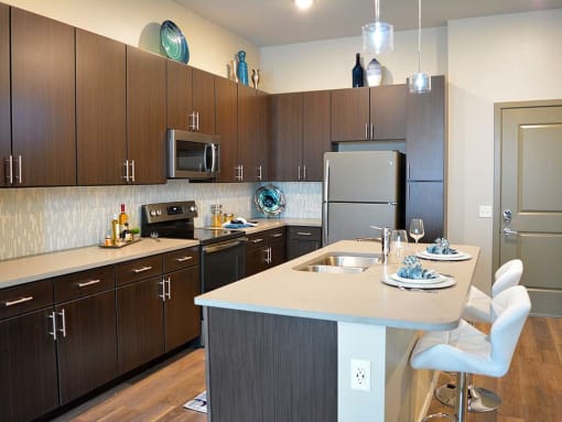 Kitchen at The Villages of Twin Oaks, Missouri