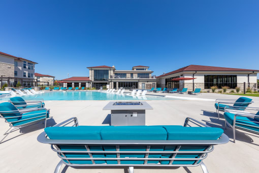 Pool patio and sundeck at Trinity Woods, Independence