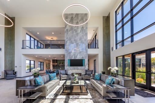 Clubhouse lobby at Trinity Woods, Independence