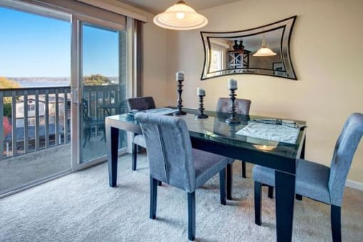 Dining Area with Balcony