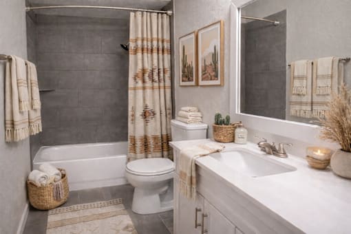 A bathroom with a white toilet, a white sink, and a white bathtub.
