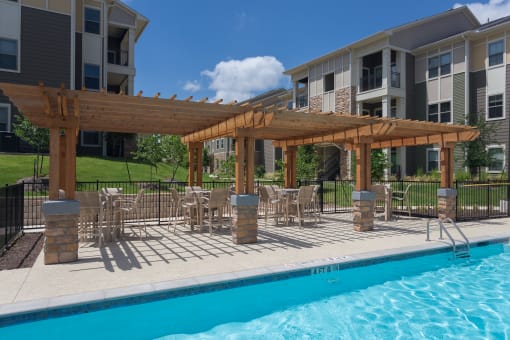 Poolside Pavilion with Seating