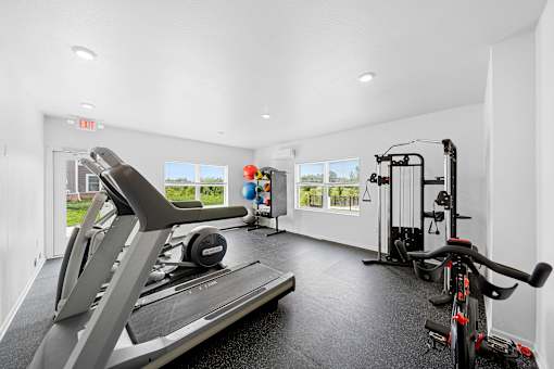 Gym at Union at the Loop, Lawrence