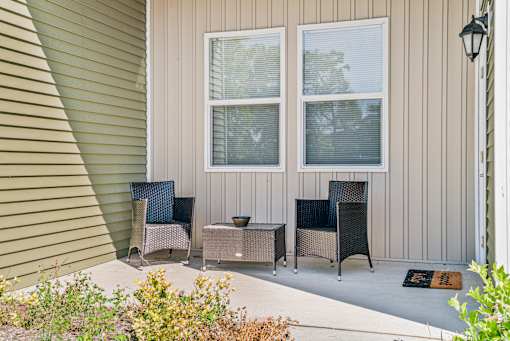 Outdoor Patio at Union at Oak Grove, Howell, Michigan