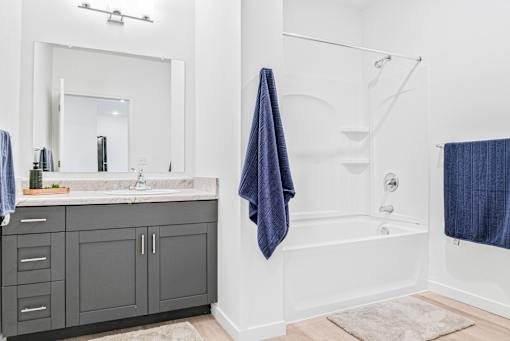 Bathroom at Union at Oak Grove, Michigan, 48855