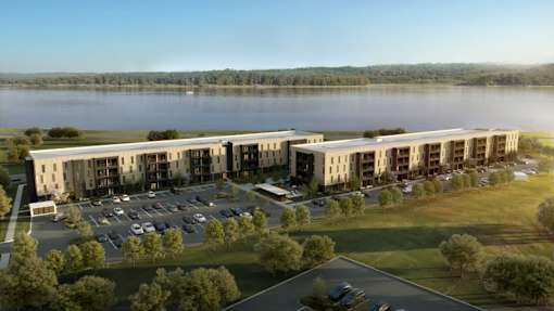 Property exterior at Union at the Marina, Dubuque, IA.