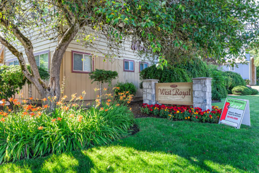 West Royal Apartments Sign
