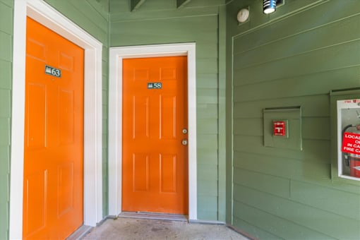 Cascade Woods apartment front door