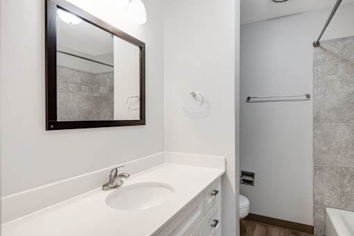 remodeled kitchen Monroe Manor Apartments