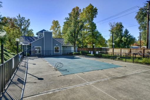 Court Area at Hampton Park Apartments, Oregon, 97223