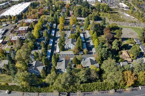 Drone View at Hampton Park Apartments, Tigard, OR, 97223