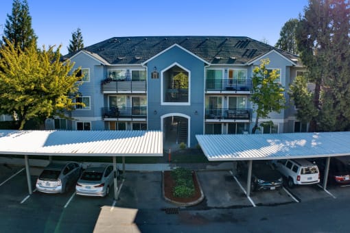 front of building exterior Aloha Oregon Quatama Village Apartments 