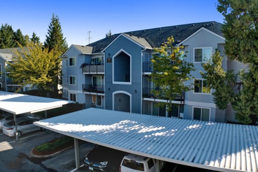 side of exterior building. Aloha Oregon Quatama Village Apartments 