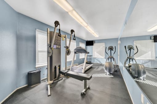 Fitness Area at Hampton Park Apartments, Tigard, OR