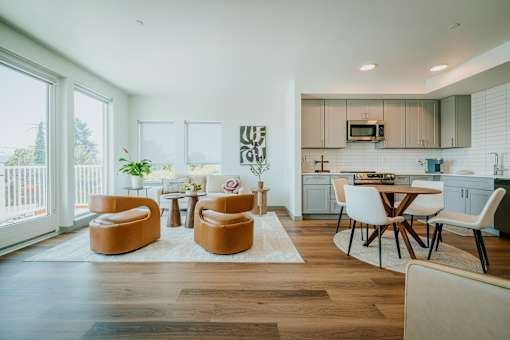 Grand Vista Apartments Living Room and Dining Area