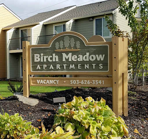 Birch Meadow Sign