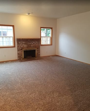 Morningstar Manor Living Room with Fireplace