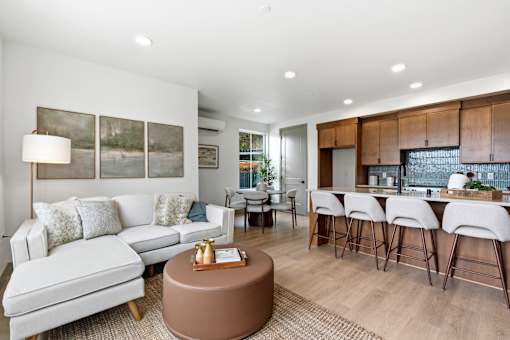 Pearson Lofts Living Room and Kitchen
