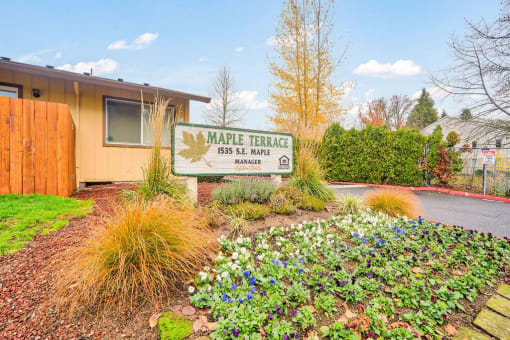 Maple Terrace Sign