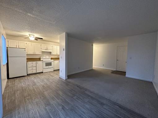 Parkview Apartments Kitchen and Living Room
