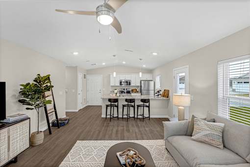 Amherst Ohio Apartment Rentals Redwood Living Redwood Amherst Dogwood Living Room to Kitchen