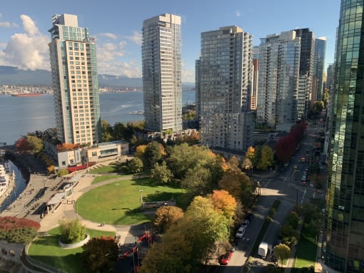 a view of the vancouver skyline