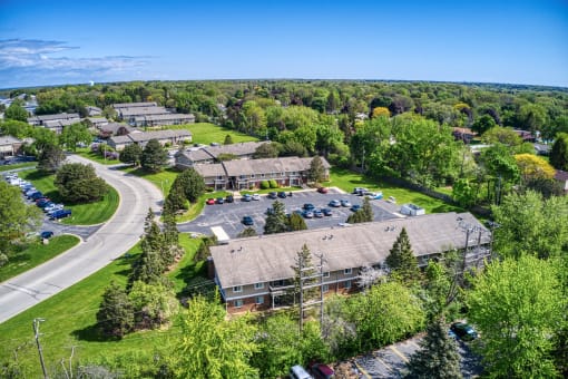 Aerial View at Glen Hills Apartments, Glendale, 53209