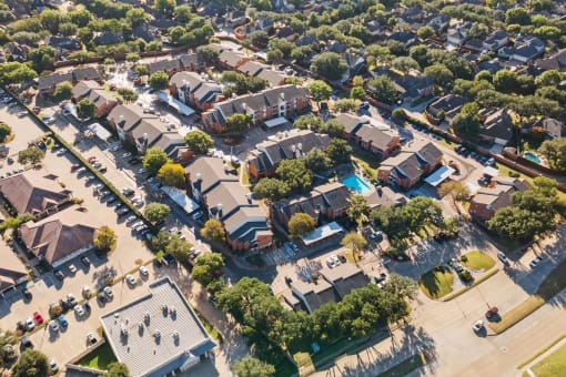 Drone View at Wellington at Willow Bend, Plano, 75093