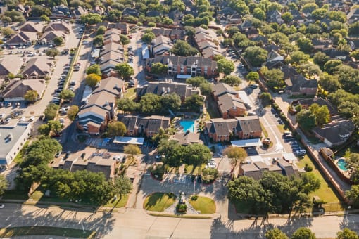 Aerial View at Wellington at Willow Bend, Plano, TX