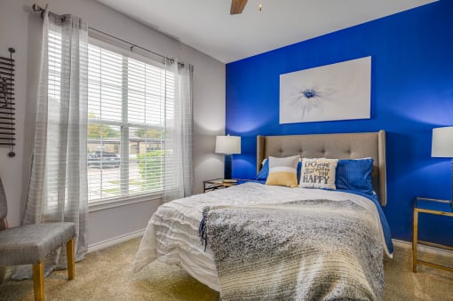 Beautiful Bright Bedroom With Wide Windows at Riachi at One21, Plano, TX