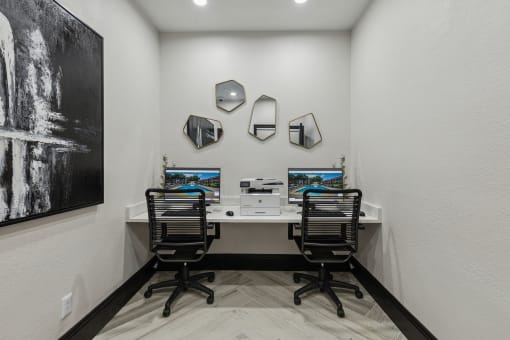 Business Center at Wellington at Willow Bend Apartments, Plano, TX