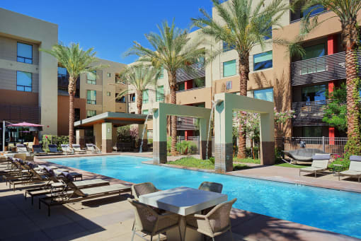 Resort Inspired Pool at Audere Apartments, Phoenix